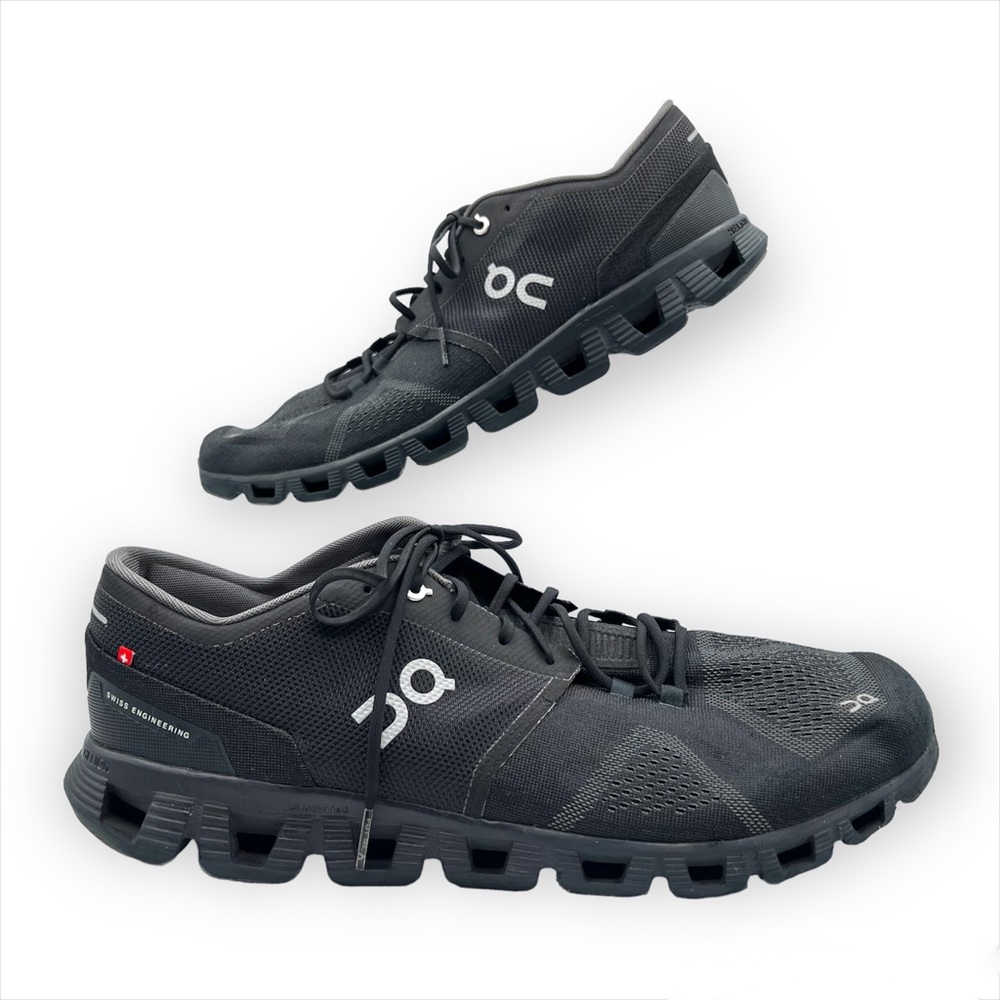 On Running Cloud X Black Low Top Sneakers Men’s Size 14 - Picture 1 of 8